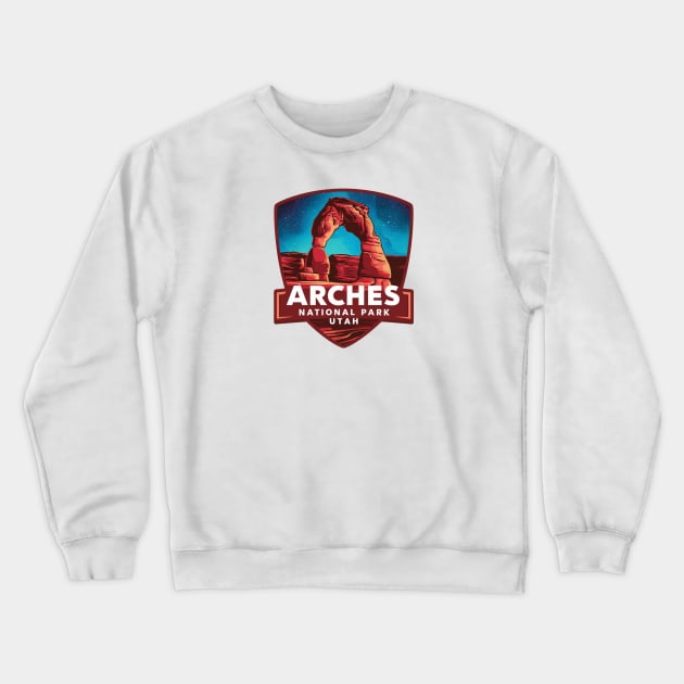 Mystic Arches National Park Utah Crewneck Sweatshirt by Perspektiva